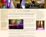 screeen shot of rising sunb roadshow wedding dj website